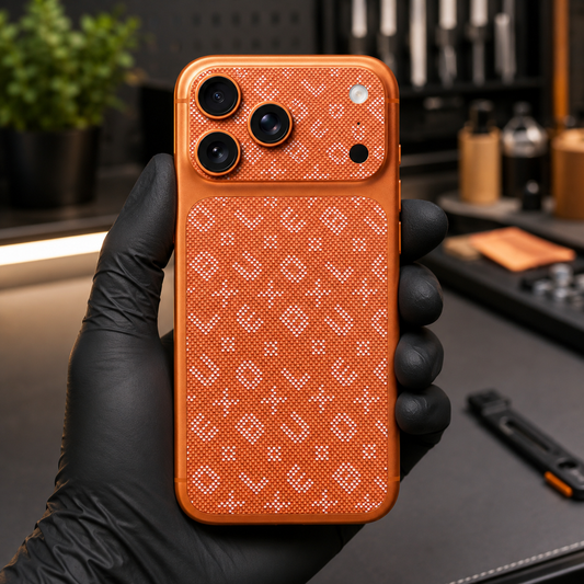 Alphabetic Orange Pattern Skin