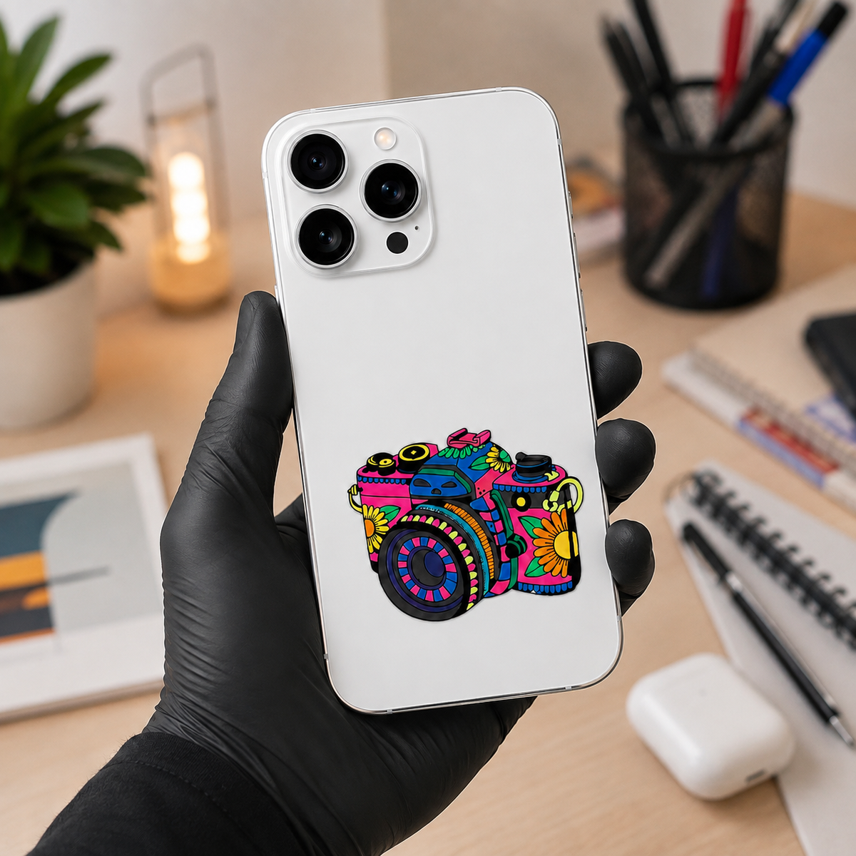 Retro Pop Camera Transparent Skin