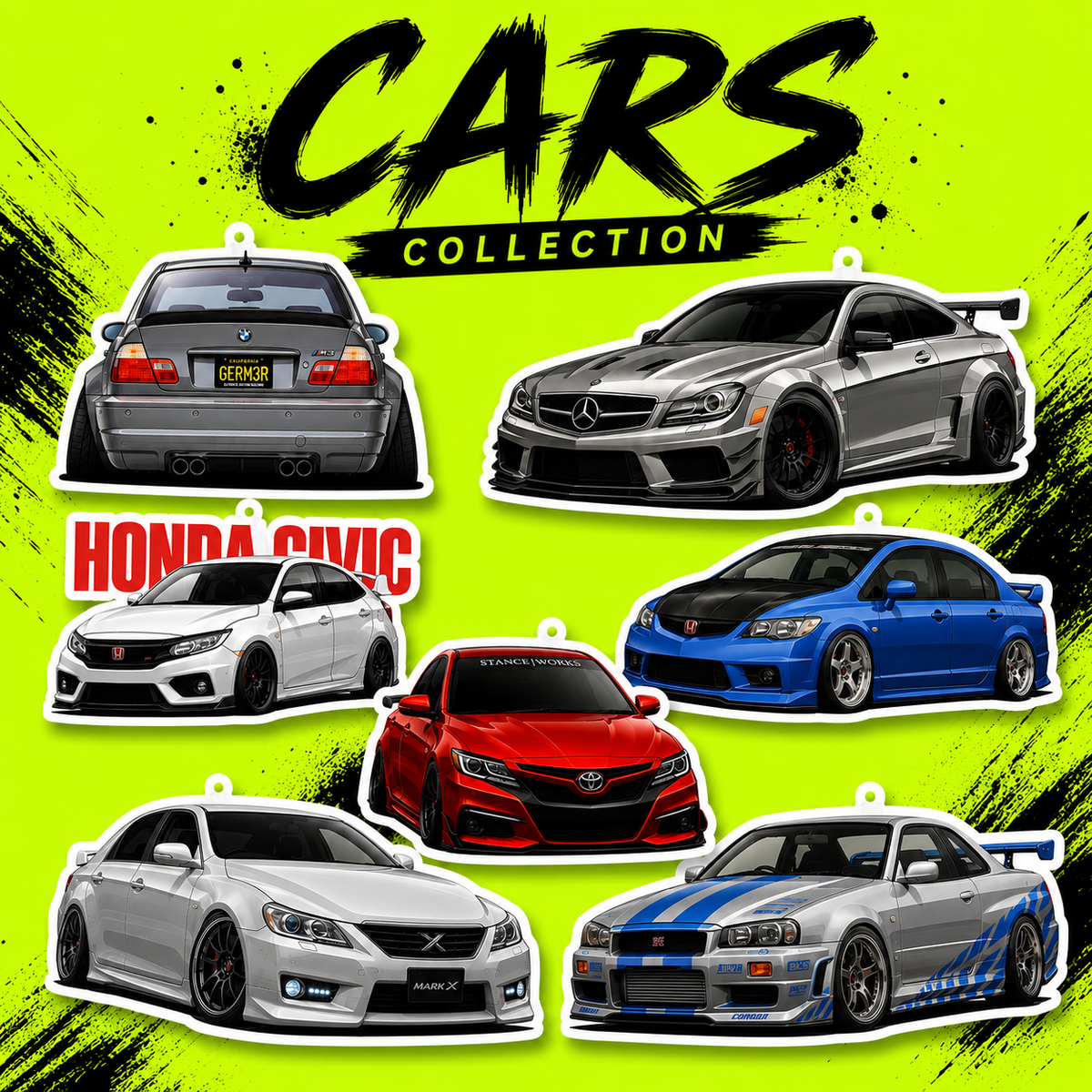 Cars-air-fresheners-collection