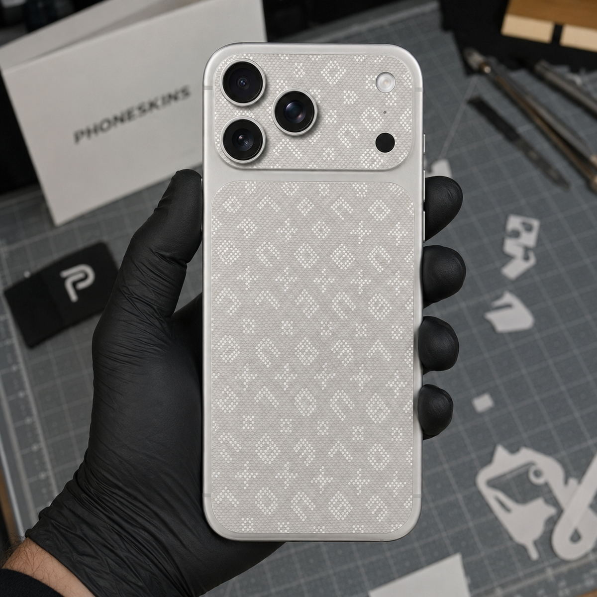Pearl Grey Pattern Skin
