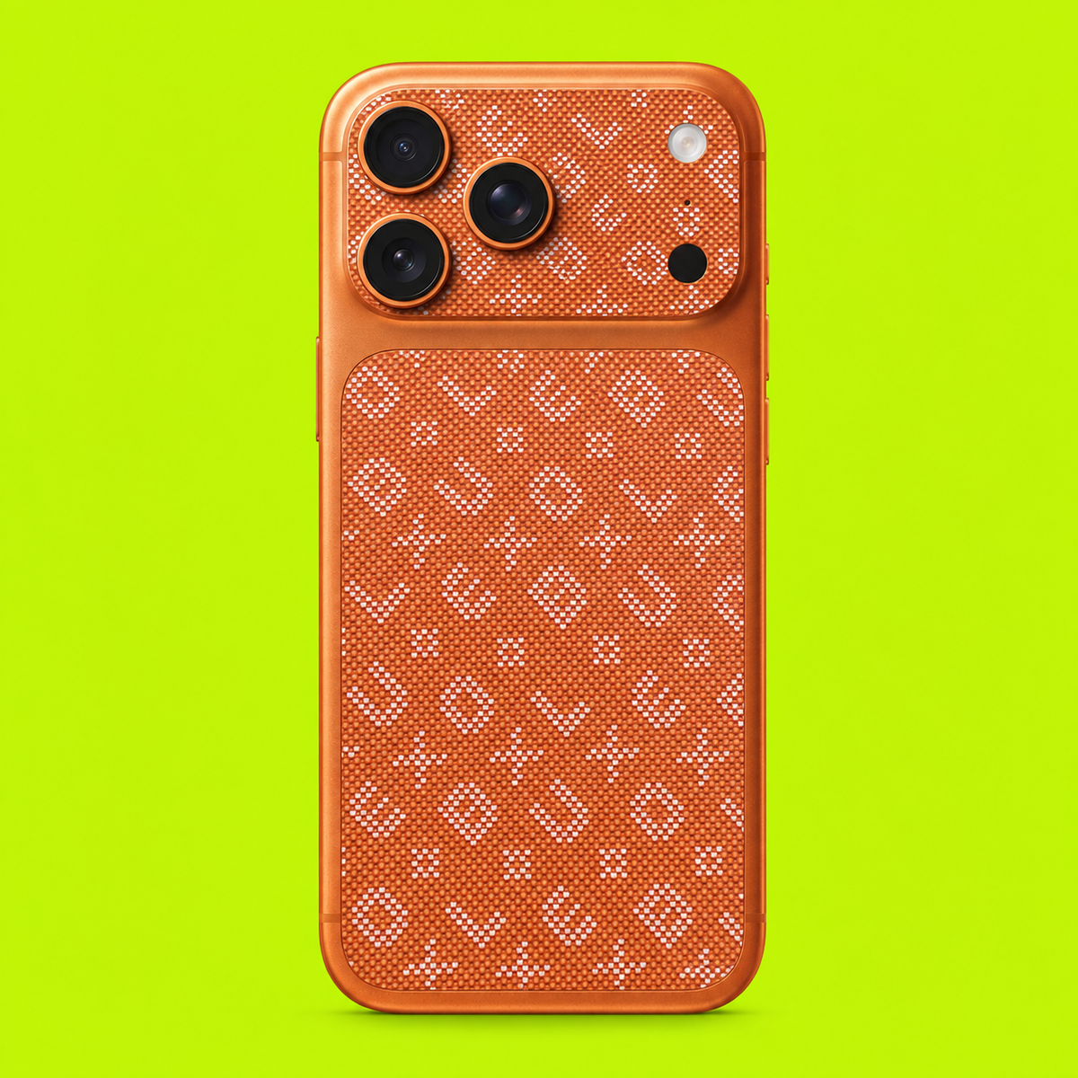 Alphabetic Orange Pattern Skin