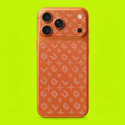 Alphabetic Orange Pattern Skin