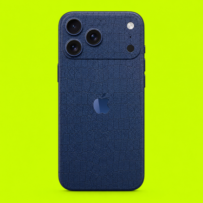 Deep Navy Blue Leather Skin