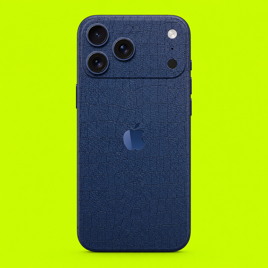 Deep Navy Blue Leather Skin