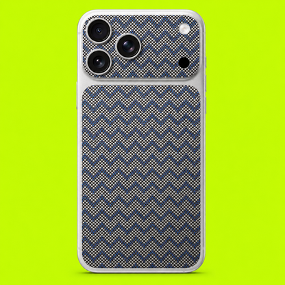 Blue Zigzag Fabric Skin