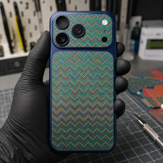Emerald Zigzag Fabric Skin