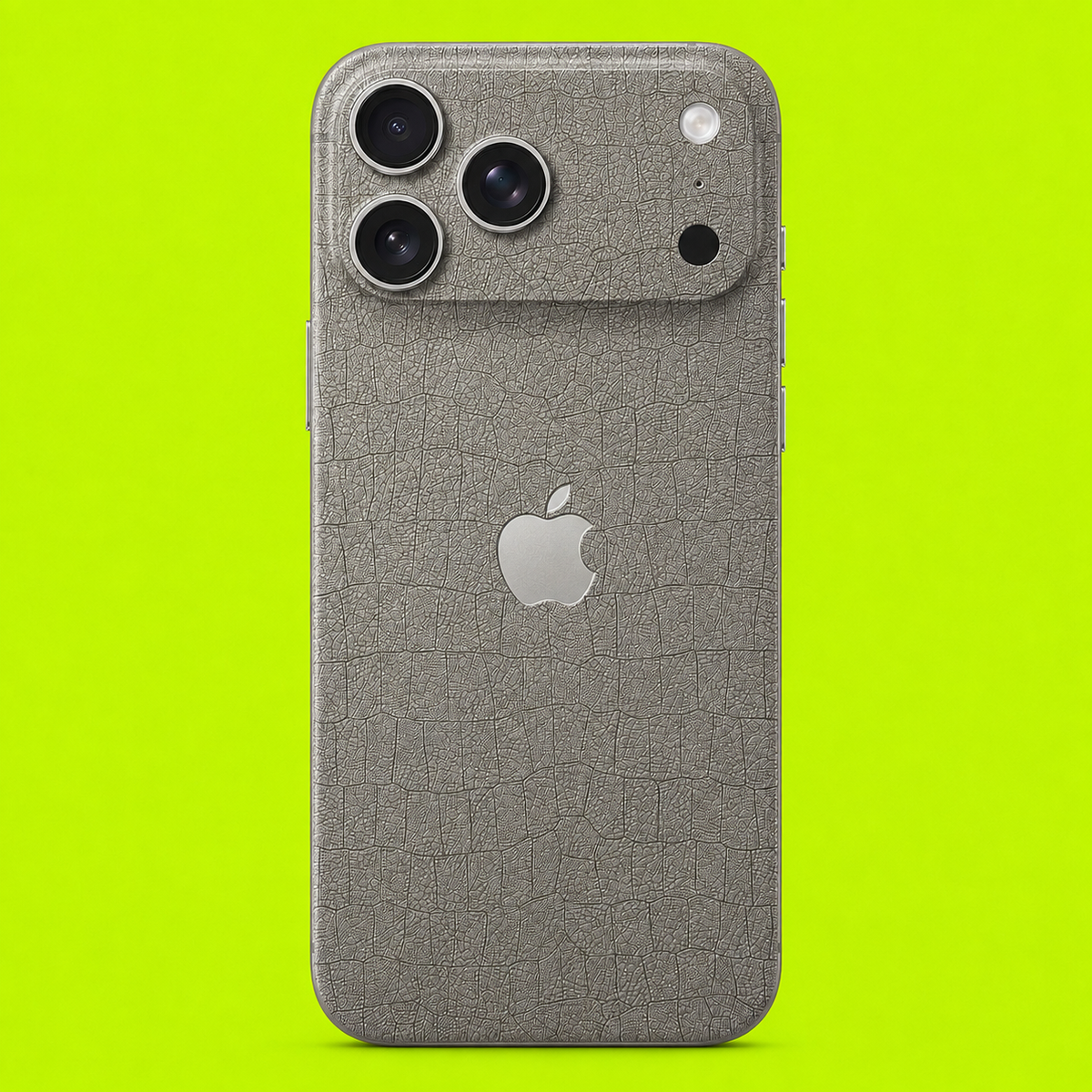 Silver Grey Leather Skin