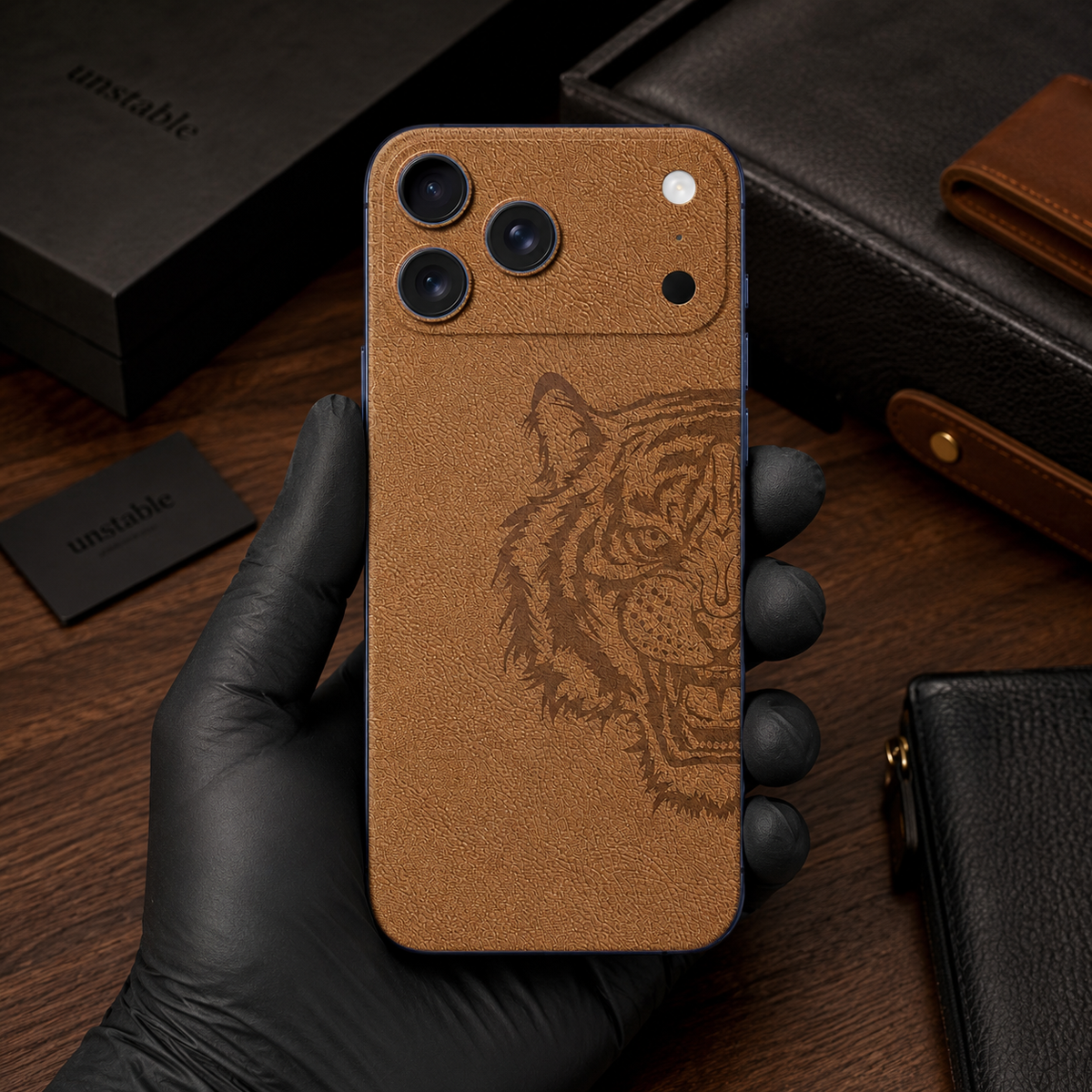 Lion Crest Leather Skin