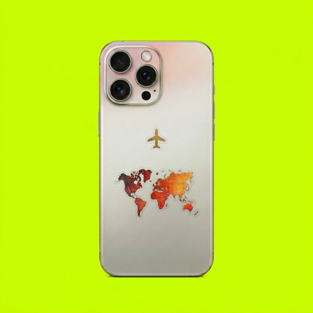 Wanderlust World Map Transparent Skin